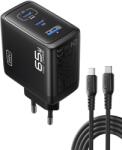 INIU Incarcator rapid INIU 65W USB-C, 3-in-1, cu cablu USB-C 100W (A11-E1)