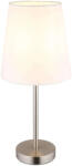 GLOBO Joris veioză 1x25 W alb-nichel 48580R (48580R)