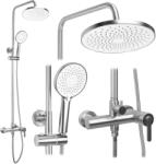 Rea Ontario set de duș perete cu duș de ploaie oţel REA-P5506 (REAP5506)