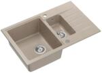 Quadron Chiuveta compozit Quadron Pop Peter 156 bej - inox 78x50 cm (HCQP57850BEZP) Chiuveta
