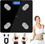 Bedee Fürdőszobamérleg Analitikus Elektronikus Smart+ Bmi Pontosság 0, 05 Kg (Waga Łazienkowa Precyzyjna BMI Bluetooth)