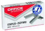Office Products Kemény, ellenálló fém iratkapcsok Office Products 24/6, 1000 db