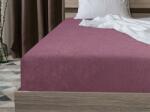  Cearsaf elastic molton din fleece pruna 180 x 200 cm