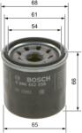 Bosch olajszűrő BOSCH 0 986 452 058 for DAIHATSU, SUZUKI, PIAGGIO, OPEL, … (0 986 452 058)