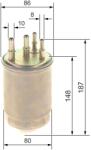 Bosch Üzemanyagszűrő BOSCH F 026 402 244 for JAGUAR (F 026 402 244)
