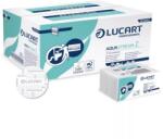 Lucart Aquastream Z20 vízben oldódó keskenyített hajtogatott kéztörlő - 2 rétegű, hófehér, 242 lap (Karton - 15 csomag)