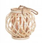 Homla Lagge fonott lampion natúr alacsony 23x22 cm Homla (229908)