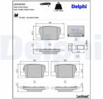 DELPHI Set placute frana DELPHI LP5107EV (LP5107EV)