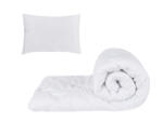 Confort Set alb, pilota 150x200cm 250gsm + 1 perna alba matlasata 50x70cm (SETALB.150X200.1PER.50X70)