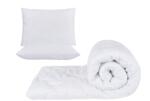 Confort Set alb, pilota 180x200cm 250gsm + 2 perne albe matlasate 50x70cm (SETALB.180X200.2PER.50X70)