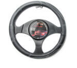 Supernova Husă Volan Auto cu Diametru 36-37cm Sintetic Negru 02-100-1 (02-100-1)