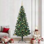 vidaXL Pom de Craciun artificial pre-iluminat cu 300 LED Verde 240 cm GartenMobel Dekor (3396785)