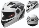 Fixato Casca Moto/Scuter FIXATO Phantom, Protectie UV, Viziera Dubla, Ventilatie buna si permeabilitate la aer, Marime universala 59-62 cm, Alb (casca-003-alb-negru)