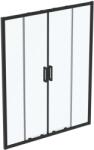 Ideal Standard Connect 2 - Zuhanyzó tolóajtó, négy darab, 1600 mm, fekete/tiszta üveg K9282V3 (K9282V3)