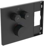 Ideal Standard Ceratherm Navigo Solos - Rejtett termosztatikus csaptelep, 2 készülékhez, selyemfekete A7894XG (A7894XG)