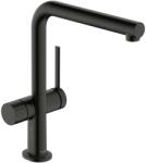 Hansgrohe Talis M54 - Mosogató csaptelep, elzárószeleppel a készülékhez, szálcsiszolt fekete króm 72827340 (72827340)