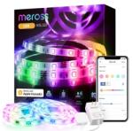 Meross MSL320 okos LED szalag (wifi, Bluetooth, mobil vezérlés, hangvezérlés, méretre vágható, 10 m, színes) (MSL320HK(EU)-10M)