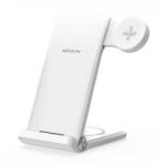 Nillkin Powertrio asztali töltőállvány 3in1 (15w, wireless, Samsung Watch töltő, fehér) (GP-147110)