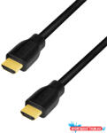 LogiLink HDMI-kábel, A/M-A/M, 4K/60 Hz, CCS, fekete, 2 m (MD_CH0101)