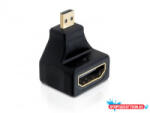Delock Adapter magas sebességű HDMI - mikro D apa > A anya, elforgatott (MD_65270)