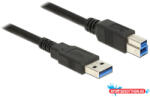 Delock USB 3.0-s kábel A-típusú csatlakozódugóval > USB 3.0-s, B-típusú csatlakozódugóval, 2, 0 m, fe (MD_85068)