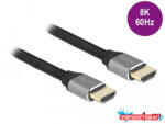 Delock Ultra nagy sebességű HDMI kábel 48 Gbps 8K 60 Hz szürke 1 m tanúsítvánnyal (MD_83995)