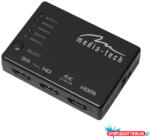Media-Tech 5 portos HDMI Switch 4K (MD_MT5207)