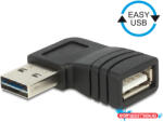 Delock EASY-USB 2.0-A apa > USB 2.0-A anya bal/jobb forgatott adapter (MD_65522)