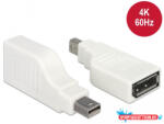 Delock Adapter, mini Displayport 1.2-es csatlakozódugó > Displayport-csatlakozóhüvely, 4K, 90 fokban (MD_65867)