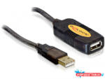 Delock aktív USB 2.0 hosszabbító kábel, 5 m (MD_82308)