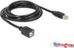 Delock USB 2.0 B apa > B anya hosszabbító kábel, 2 m (MD_83427)