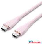 Vention USB 2.0 Type-C M to 2 Type-C M 5A kábel 1.5M Pink Silicone Type (CTMPG)