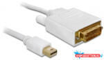 Delock Displayport mini apa > DVI 24pin apa kábel, 2 m (MD_82918)