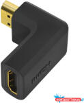 LogiLink HDMI adapter, A/M A/F, 90 -os szögben, hosszú, 4K/30 Hz, fekete (MD_AH0005A)