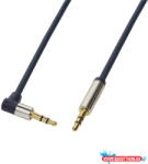 LogiLink audió kábel 3.5 mm Sztereó M/M 90' elfordított, 1, 5 m, kék (MD_CA11150)