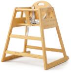 Relaxdays Scaun pentru copii Relaxdays din lemn, cu centura 5 puncte, 76 x 48 x 49, 5 cm (10052999) Scaun de masa bebelusi, inaltator