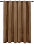 vidaXL bézsszínű bársony sötétítőfüggöny fémkarikákkal 290 x 245 cm (134507VidaXL)