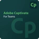 Adobe Licenta ADOBE Captivate for teams, ALL, Multiple Platforms, Multi European Languages, Annual, 1 User, Level 1 1 - 9, Subscription (65304754CA01A12)