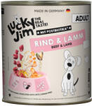  Lucky Jim 24x800g Lucky Jim Adult, marha & bárány, gazdaságos csomag, nedves kutyaeledel