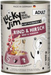  Lucky Jim 6x400g Lucky Jim Adult Marha & szarvas nedves kutyatáp