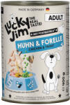  Lucky Jim 6x400g Lucky Jim Adult Csirke & pisztráng nedves kutyatáp