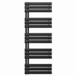 Leziter Solaro Design törölközőszárító radiátor 1600x600 mm fekete (LTRD1-1600600B) - homelux