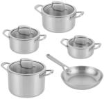 Ninja EverClad C95000DE edény és serpenyő szett, 5 darabos, acél, sütőben 315°C-ig használható, indukciós, PFAS-mentes, inox