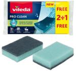Vileda Mosogatószivacs, 2+1 db, VILEDA "Pro Clean", kék (KHTV81)