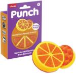 Vileda Súrolószivacs, extra erős, VILEDA "Punch Dual Action Scrub", narancs (KHTV104)