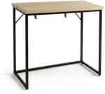 AKORD Furniture Factory AKORD ORIGO Loft Konzolasztal 90 cm Sonoma Tölgy Fekete Lábakkal (AKO-KONORIGOSONCZA)