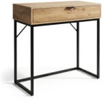 AKORD Furniture Factory AKORD MODENA loft konzolasztal 1 fiókkal 80 cm dab artisan fekete lábakkal (AKO-KONMODENAARTCZA)