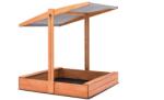  Homokozó 120cm tetővel impregnált + agrotextília Szürke SLIM (PS120DASZEKSLIM)