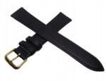 Jordan Kerr Szíj Karórához Bőr Fekete 18 MM Arany Csat (JK18.002.01G)