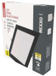 EMOS ZD2343 LED süllyesztett lámpatest NEXXO, négyzet, fekete, 18W, CCT (1540241870)